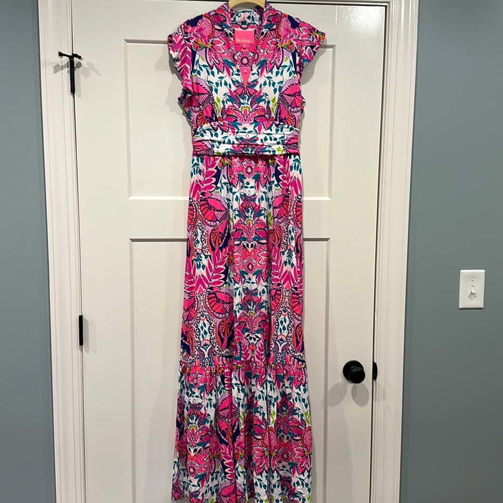 NWT Lilly Pulitzer Adriann Flutter Sleeve Dress